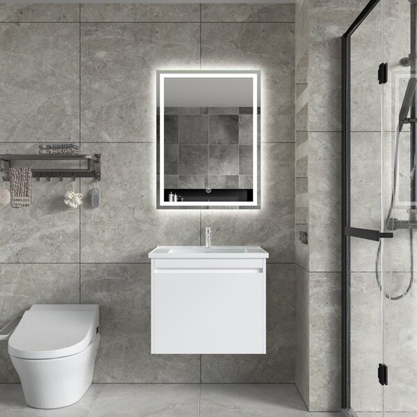 Erga Harper, LED zrcadlo 60x80cm, 2185 lm, 6500K, přední/zadní osvětlení, ERG-V01-113-6080-00