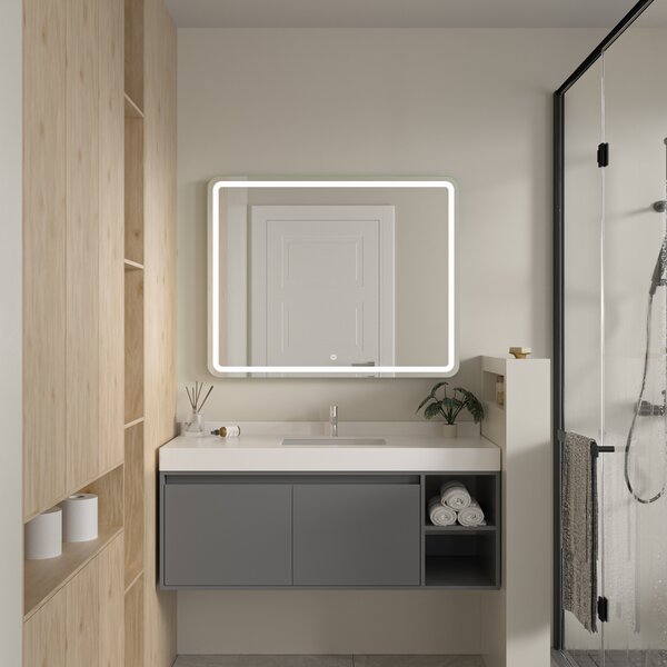 Erga Isabella, LED zrcadlo 100x80cm, 2760 lm, 6500K, přední/zadní osvětlení, ERG-V01-129-1080-00
