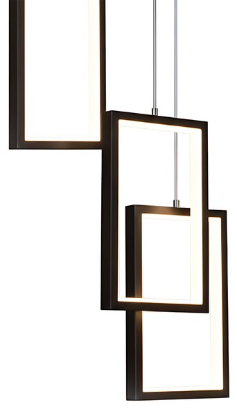 Toolight Toolight, LED závěsné svítidlo 18W, 3000K, 1500lm, LHJ089-7CP, černá, OSW-50064