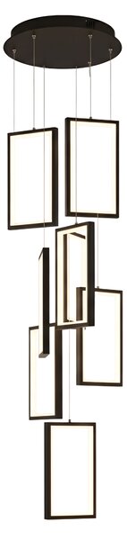 Toolight Toolight, LED závěsné svítidlo 18W, 3000K, 1500lm, LHJ089-7CP, černá, OSW-50064