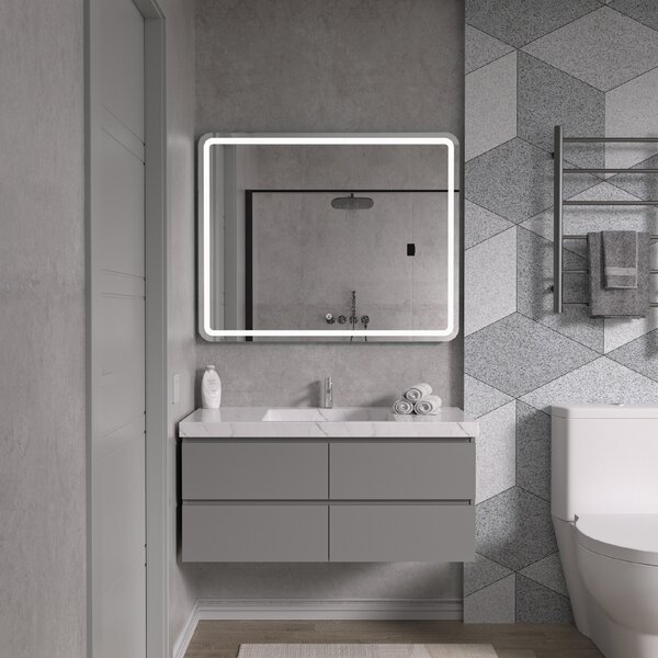 Erga Isabella, LED zrcadlo 100x80cm, 2760 lm, 6500K, přední/zadní osvětlení, ERG-V01-129-1080-00