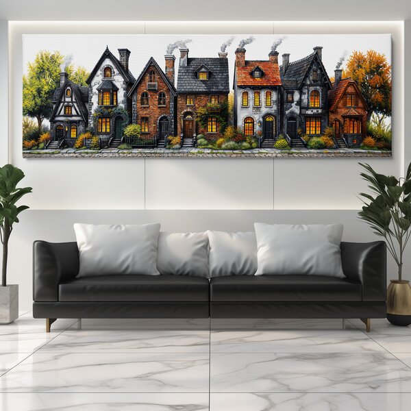 Obraz na plátně - Malé náměstí v El Tobar FeelHappy.cz Velikost obrazu (šířka x výška): 60 x 20 cm
