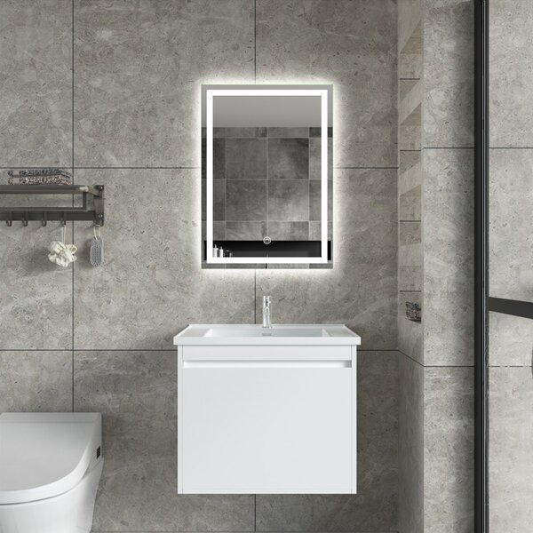 Erga Harper, LED zrcadlo 50x70cm, 1840 lm, 6500K, přední/zadní osvětlení, ERG-V01-113-5070-00