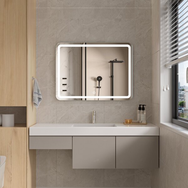 Erga Isabella, LED zrcadlo 80x60cm, 2185 lm, 6500K, přední/zadní osvětlení, ERG-V01-129-8060-00