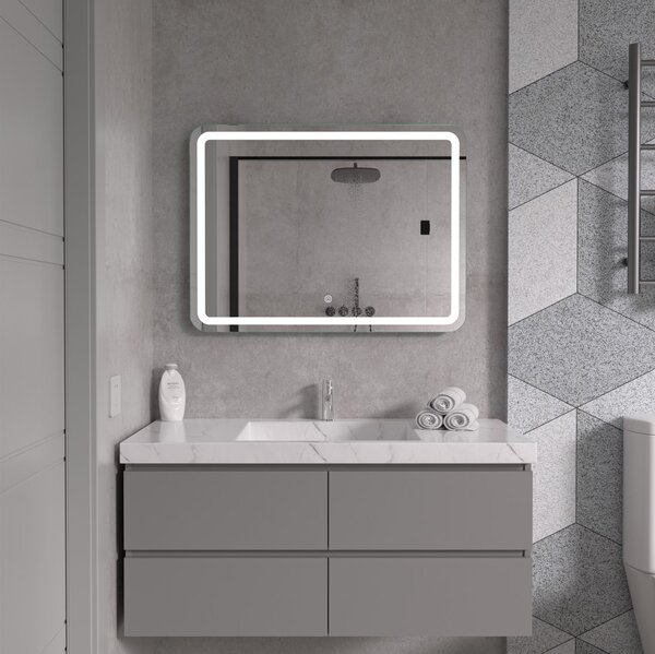 Erga Isabella, LED zrcadlo 80x60cm, 2185 lm, 6500K, přední/zadní osvětlení, ERG-V01-129-8060-00