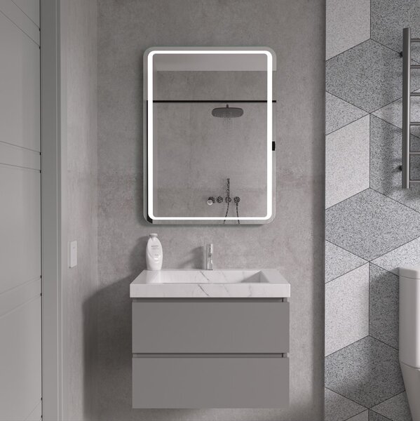Erga Mia, LED zrcadlo 60x80cm, 2185 lm, 6500K, přední/zadní osvětlení, ERG-V01-117-6080-00
