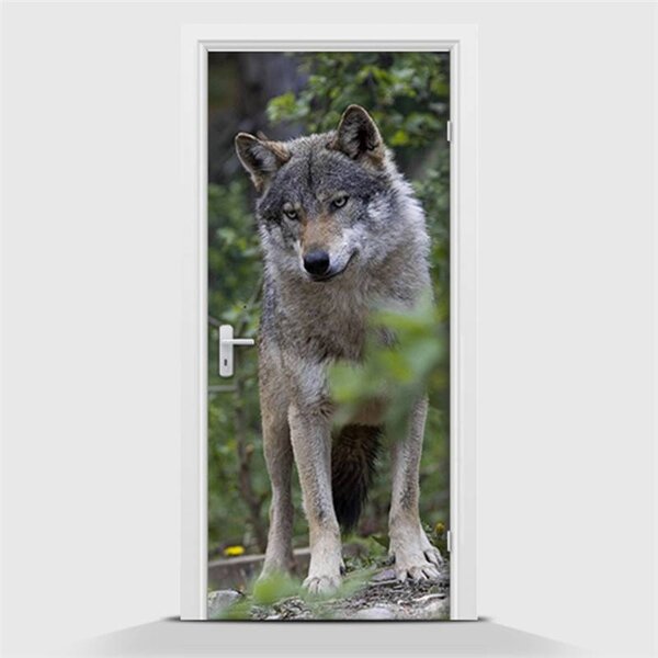 Samolepící fototapeta - Vlk v lese 70 x 210cm