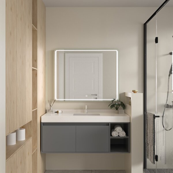 Erga Mia, LED zrcadlo 100x80cm, 2760 lm, 6500K, přední/zadní osvětlení, ERG-V01-117-1080-00