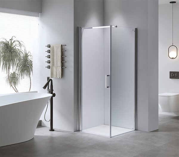 BPS-koupelny Čtvercový sprchový kout HYD-SK1190B 90x90 chrom/transparent - bez vaničky