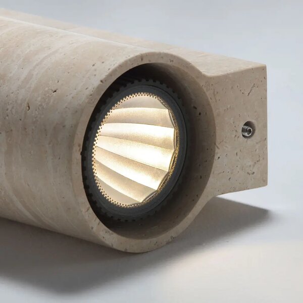 Nova Luce Travertinové venkovní nástěnné LED světlo Balma 29 cm