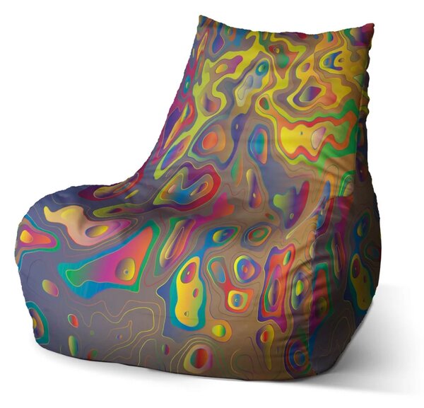 Sablio Sedací vak Bean Barevné skvrny - 60 x 70 x 70 cm