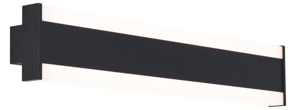 Moderní nástěnné svítidlo černé CCT 60cm vč. LED IP54 - Vanya