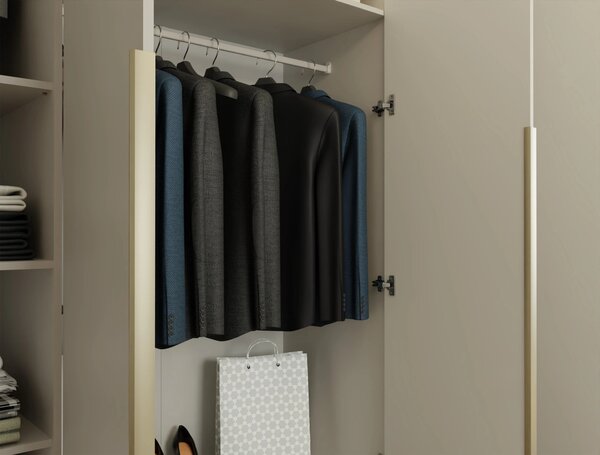 Čtyřdveřová šatní skříň 200 cm CELARI - kašmír