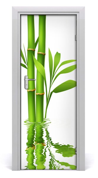 Samolepící fototapeta na dveře Bambus 75x205 cm
