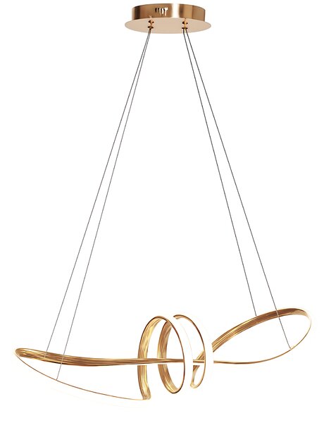 Toolight Toolight, LED závěsné osvětlení 120cm, 48W, 3000K, LHJ036-CP, zlatá, OSW-50016