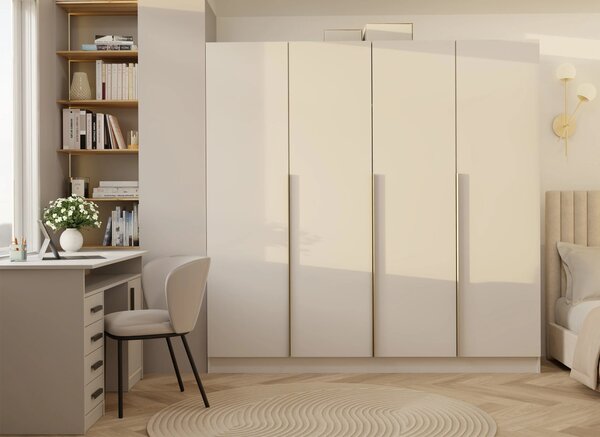 Čtyřdveřová šatní skříň 200 cm CELARI - kašmír