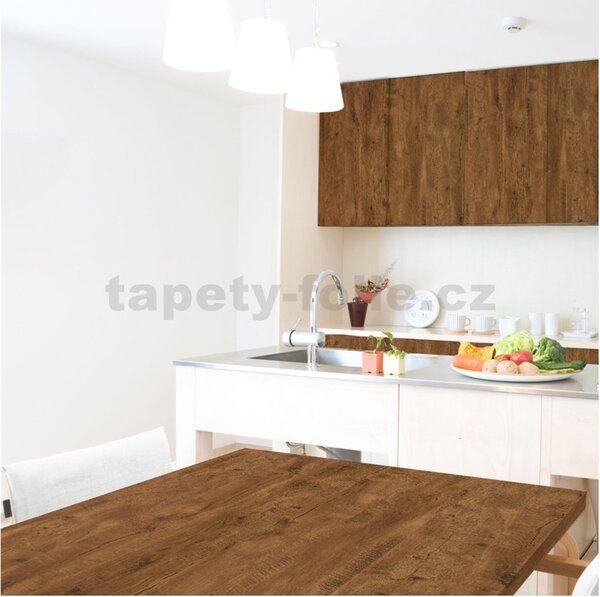 Speciální renovační fólie 99-6325, rozměr 90 cm x 21 m, kaštan Denver, DIMEX