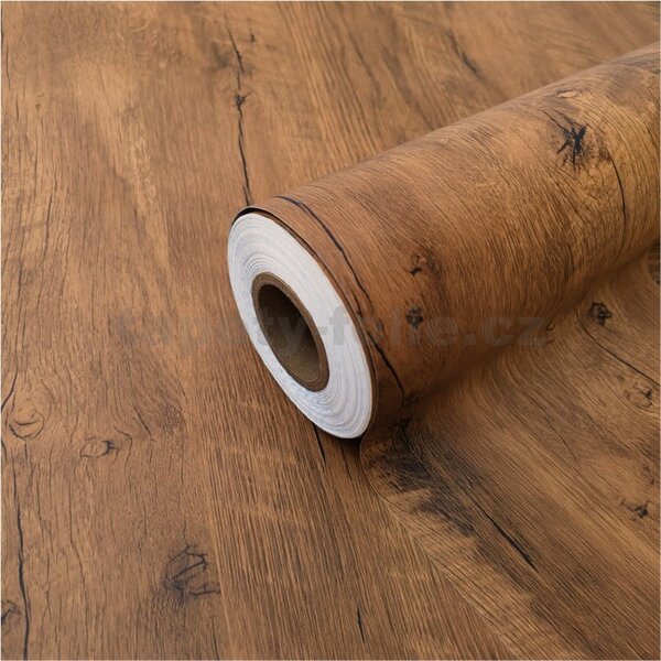 Speciální renovační fólie 99-6325, rozměr 90 cm x 21 m, kaštan Denver, DIMEX
