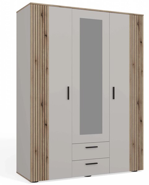 Šatní skříň 150 cm se zrcadlem DORIEN - kašmír