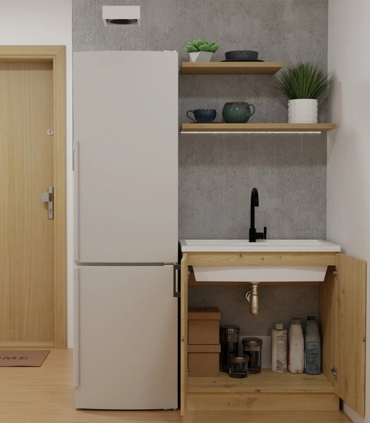 Spodní kuchyňská skříňka pod dřez KAINA - bílá