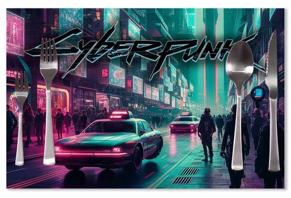 Sablio Prostírání Cyberpunk 2077 Město: 40x30cm