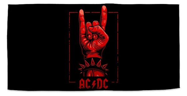 Sablio Ručník ACDC Červená ruka - 30x50 cm