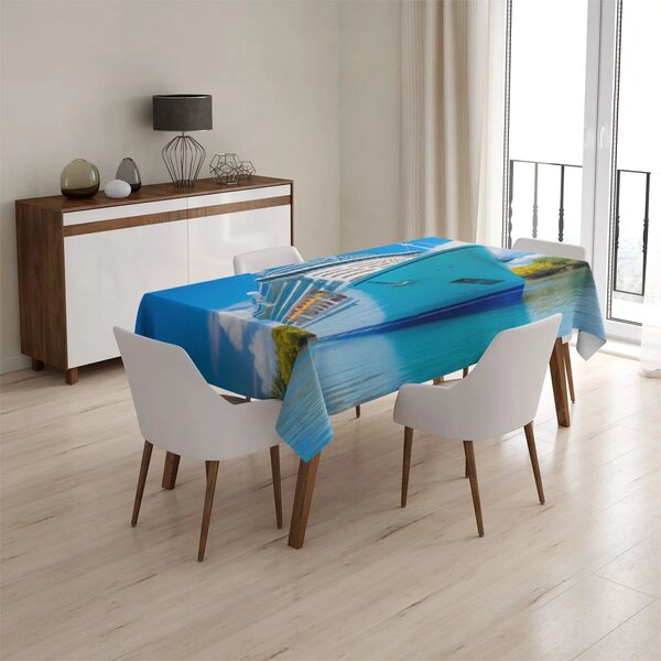 Sablio Ubrus Luxusní výletní loď v tropickém ráji - 90x90 cm