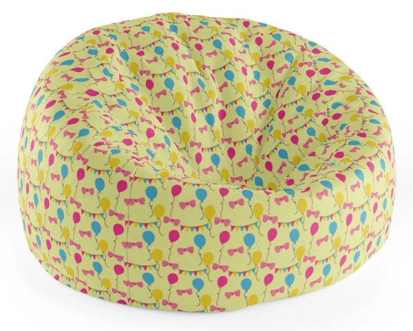 Sablio Sedací vak Cocoon Nafukovací balonky - 75 x 45 x 35 cm