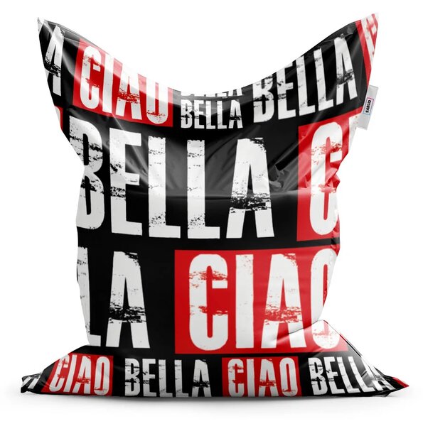 Sablio Sedací vak La Casa de Papel Professor or Bella Ciao motiv 2 - 150x100 cm