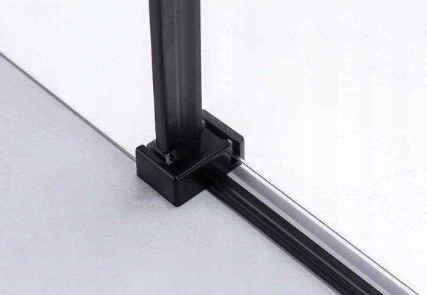 BPS-koupelny Obdélníkový sprchový kout HYD-OK15B 110x80 černá/transparent - bez vaničky