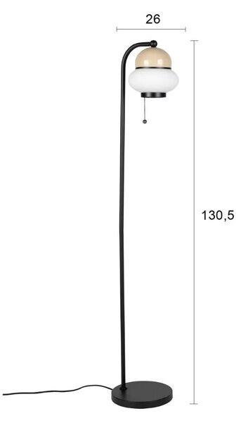 Zuiver Béžová kovová stojací lampa BUMBLE 130 cm