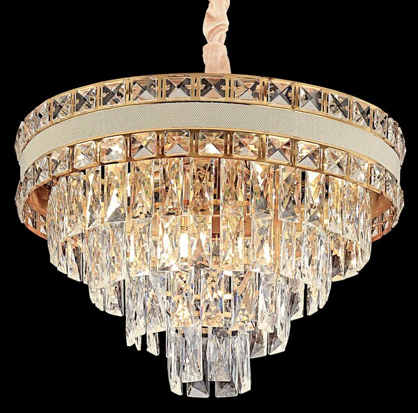 Toolight Toolight, závěsné svítidlo 50cm, 7xE14, G048-CP, zlatá, OSW-08942