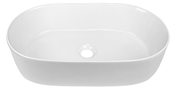 Mereo, Mereo Umyvadlo na desku bez přepadu, 530x315x135 mm, kulaté, keramické - pro zaslání na paletě, MER-UC533214O