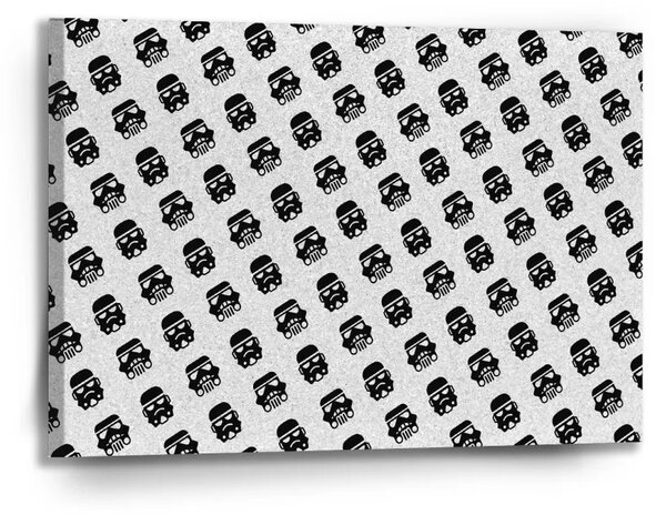 Sablio Obraz Star Wars Stormtrooper Pattern šikmý - 90x60 cm