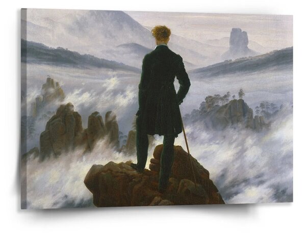 Sablio Obraz Poutník nad mořem mlhy - Caspar David Friedrich - 150x110 cm