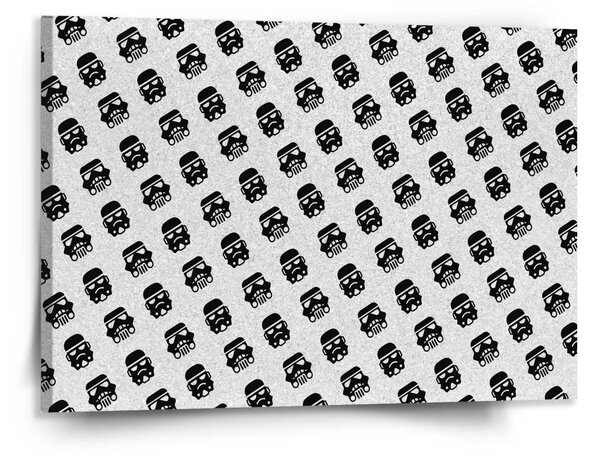 Sablio Obraz Star Wars Stormtrooper Pattern šikmý - 150x110 cm