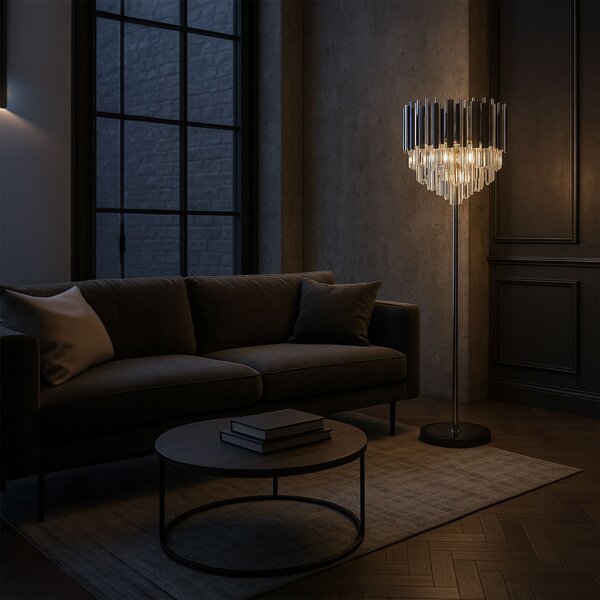 Toolight Stojací lampa Modern D54 APP1716-3F chrom