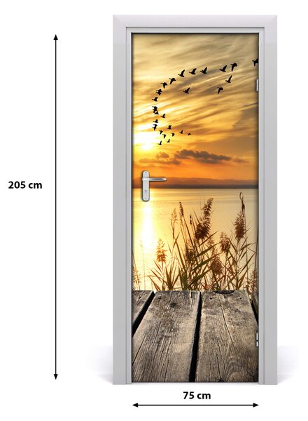 Fototapeta na dveře samolepící západ slunce 75x205 cm
