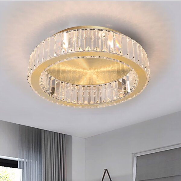Toolight Toolight, stropní svítidlo 50cm, 30W, 4000K, 1400lm, APP1722-C, zlatá matná, OSW-09303