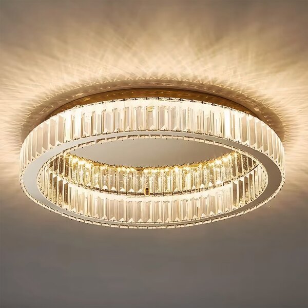 Toolight Stropní LED osvětlení Crystal Modern D1 APP1719-C 40 cm zlaté