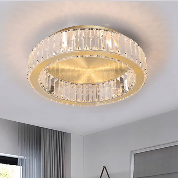 Toolight Toolight, stropní svítidlo 50cm, 30W, 4000K, 1400lm, APP1722-C, zlatá matná, OSW-09303