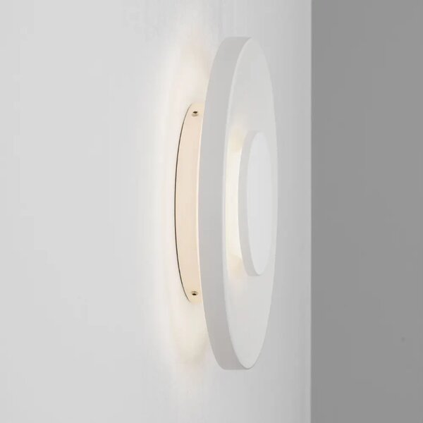 Nova Luce Bílé kovové venkovní nástěnné LED světlo Cico 24 cm