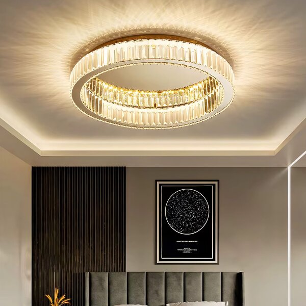Toolight Toolight, LED stropní svítidlo 60cm, 36W, 4000K, 1680 lm, APP1723-C, zlatá lesklá, OSW-09304