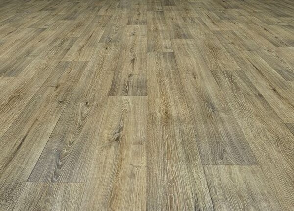 Breno PVC GREENLINE Sand Oak 040 – hnědé dřevo, šíře 300 cm