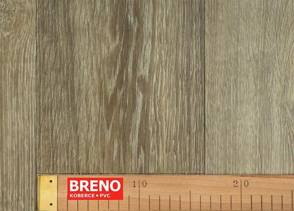 Breno PVC GREENLINE Sand Oak 040 – hnědé dřevo, šíře 300 cm