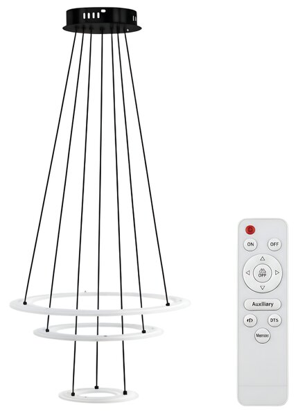 Toolight Toolight, LED stropní osvětlení 46cm, G040-3CP, černá, OSW-06307