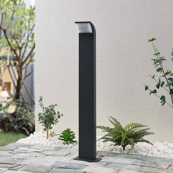 Lucande Světlo LED na cestu Tinna, 80 cm, antracit, IP65, Černá, Hliník, Moderní