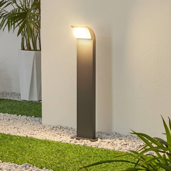 Lucande Podstavné svítidlo LED Tinna, 60 cm, antracit, IP65, Černá, Hliník, Moderní