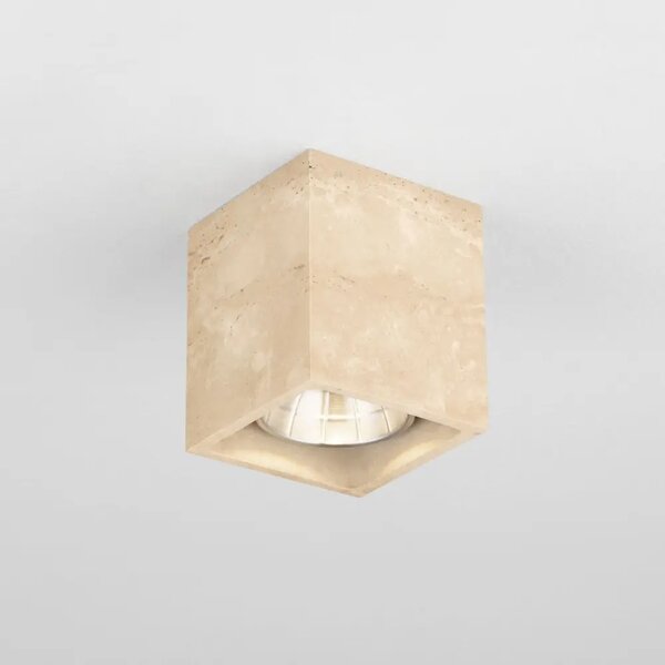 Nova Luce Travertinové venkovní stropní LED světlo Balma 10 x 10 cm
