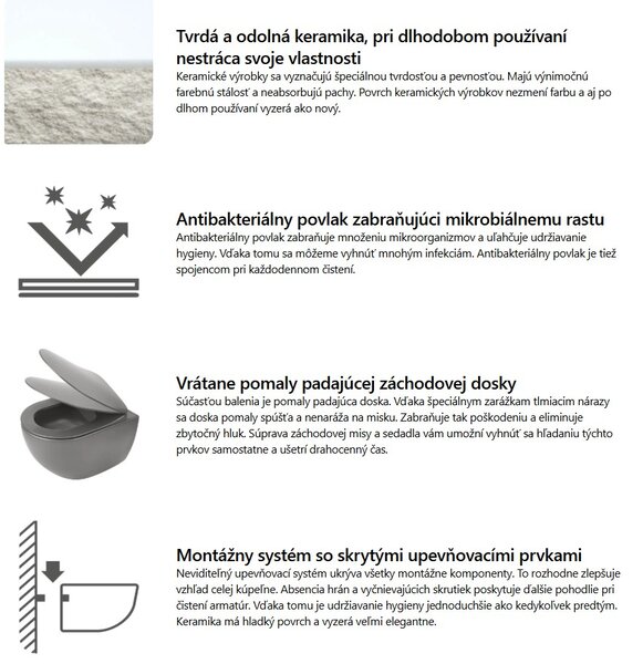 Deante Blur, záchodová WC mísa s funkcí bidetu 525x372x349 mm, bílá lesklá-černá matná, DEA-CDZ_6WNW